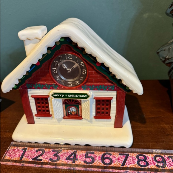 Disney Color Changing Light Up Train Station Christmas - Donald Duck at Window - Picture 6 of 11